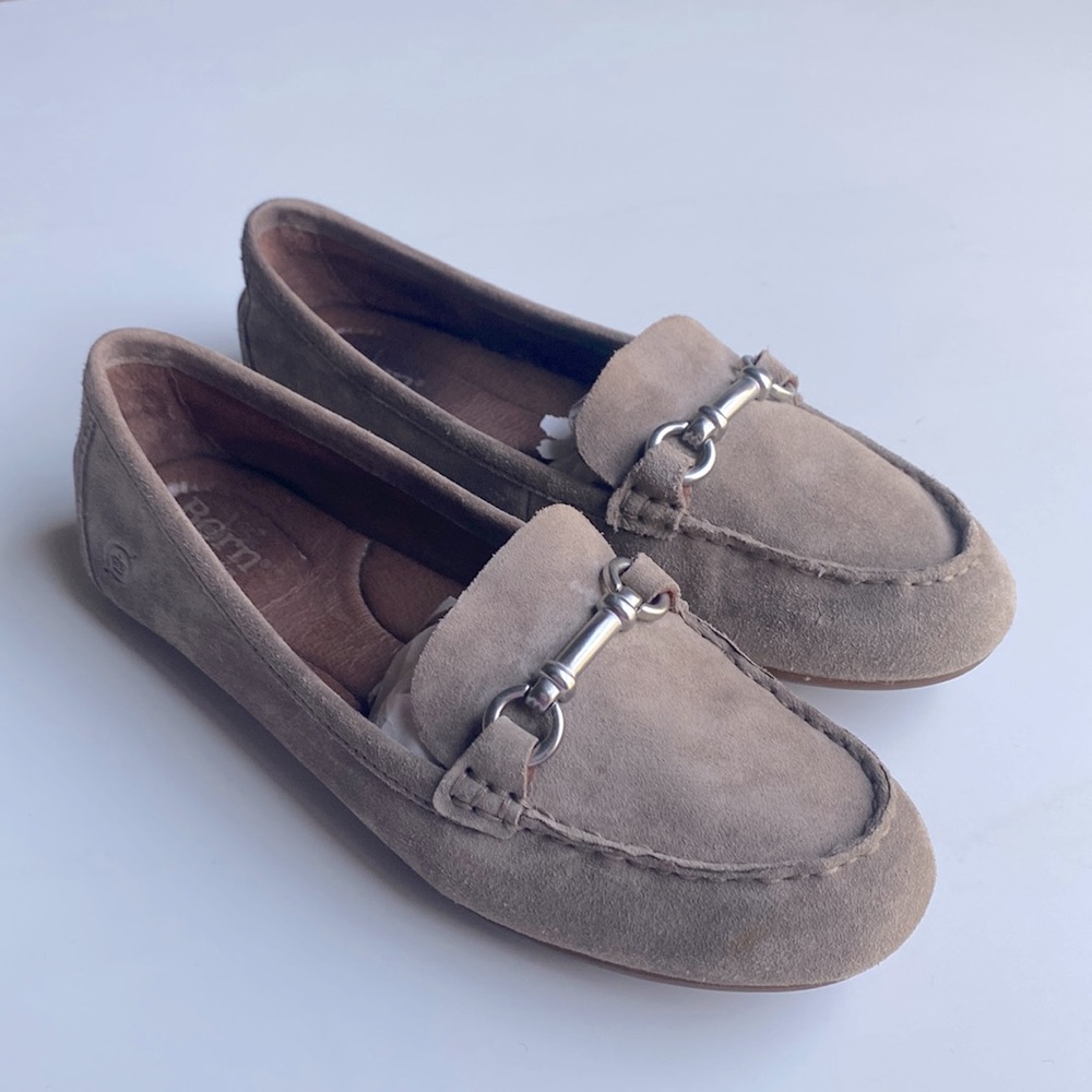 Born silver buckle driving 🛵 loafers
